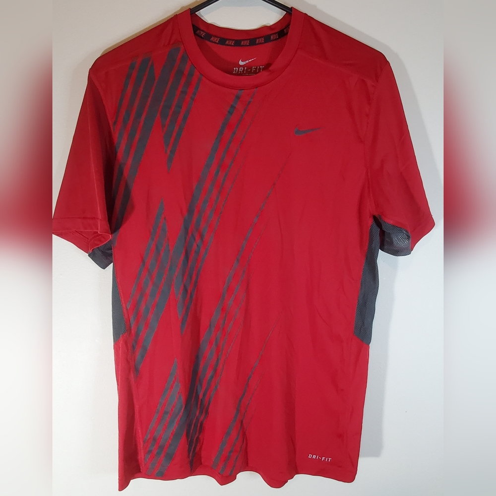 Nike red dri fit shirt